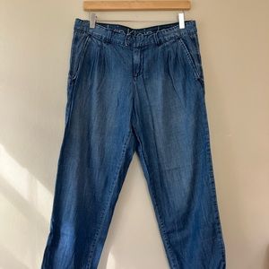 Calvin Klein loose fit pleated jeans